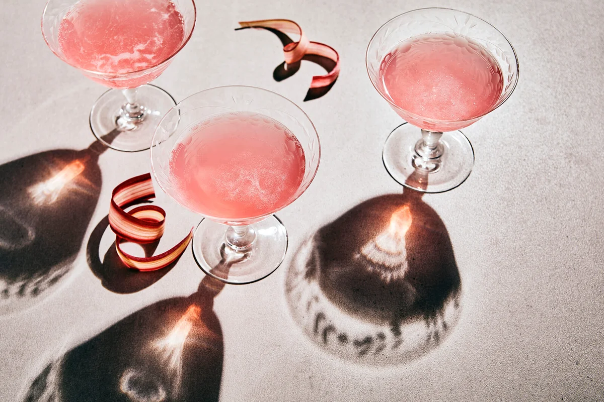Pink French 75 Martini