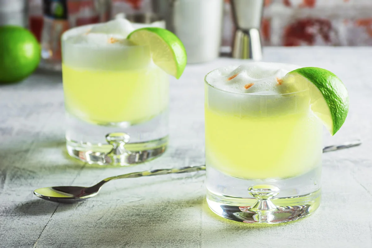 Pisco Sour Drink On Table