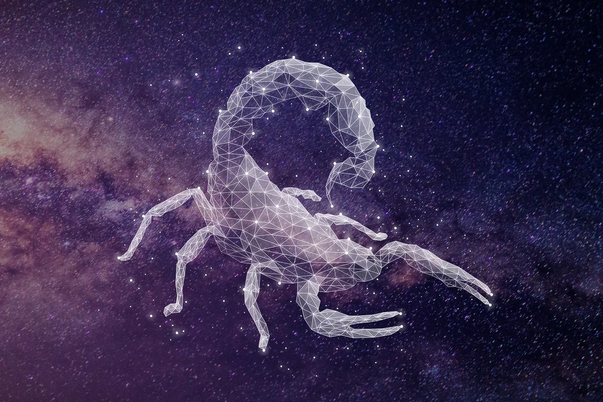 The constellation of Scorpio