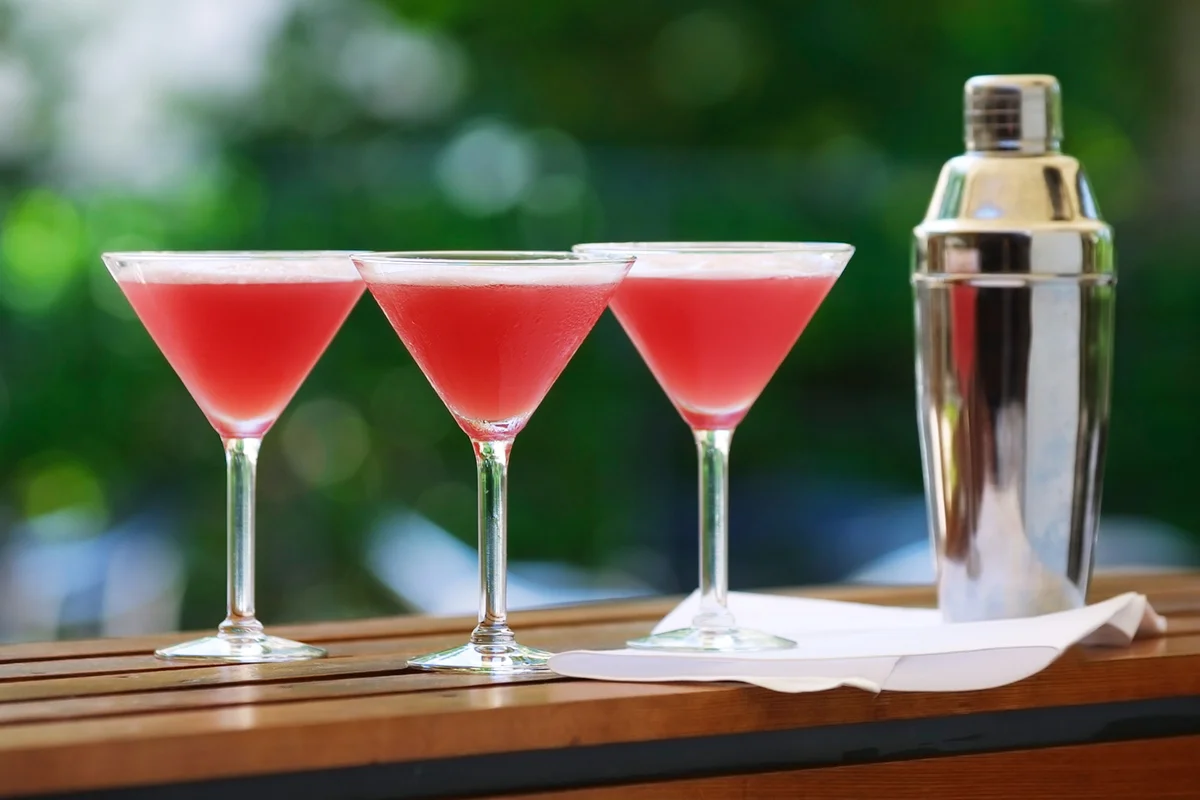 Grenadine and Gin Breezy Cocktails