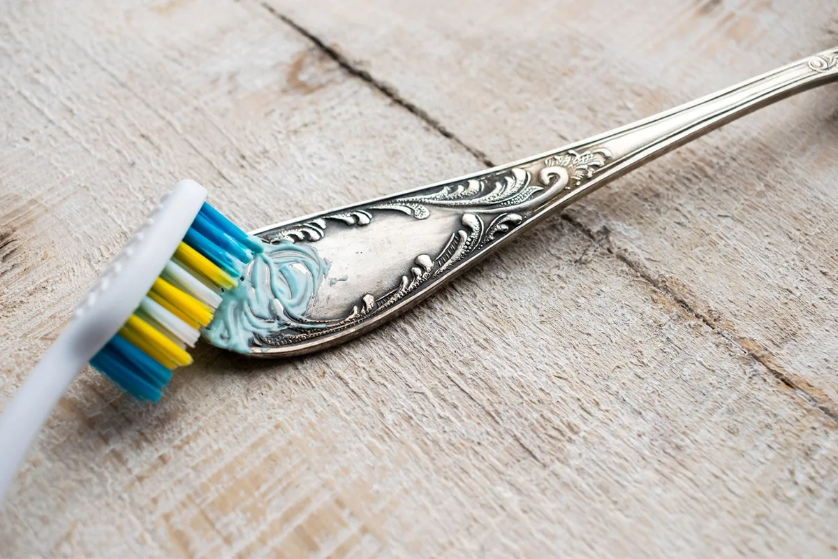polish hammered aluminum silverware handle