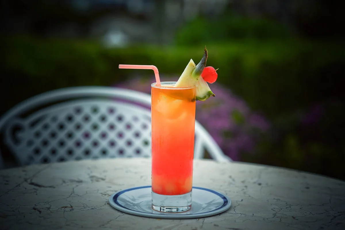 Jungle Bird Drink On Table