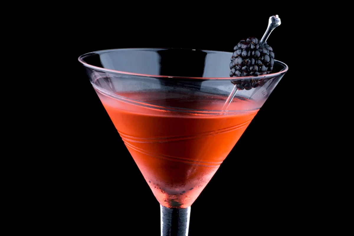 Blackberry martini