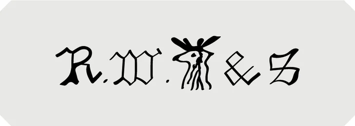 Wallace Sterling Initials and stag's head