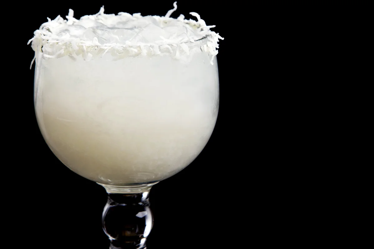Coconut margarita beverage drink