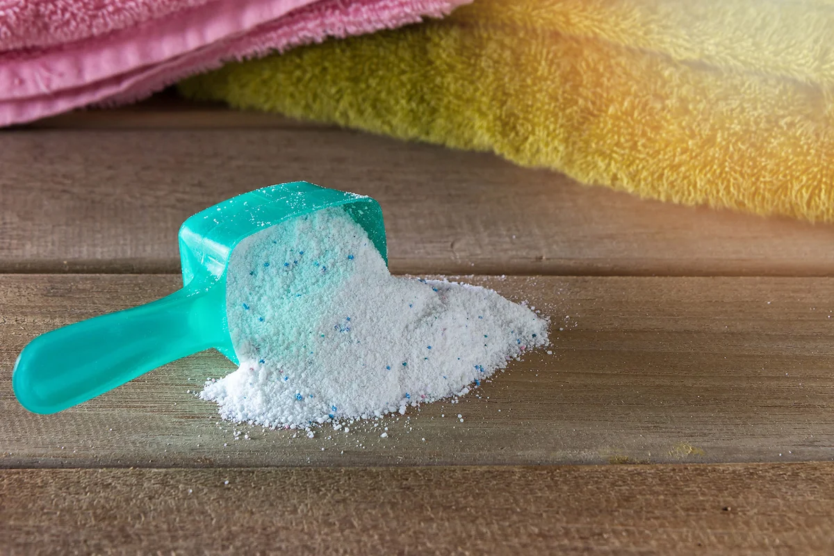 High Angle View Of Powder On Table