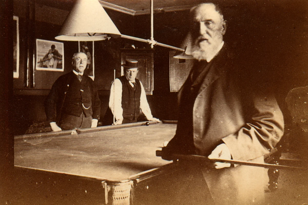 Frendly game of billiards