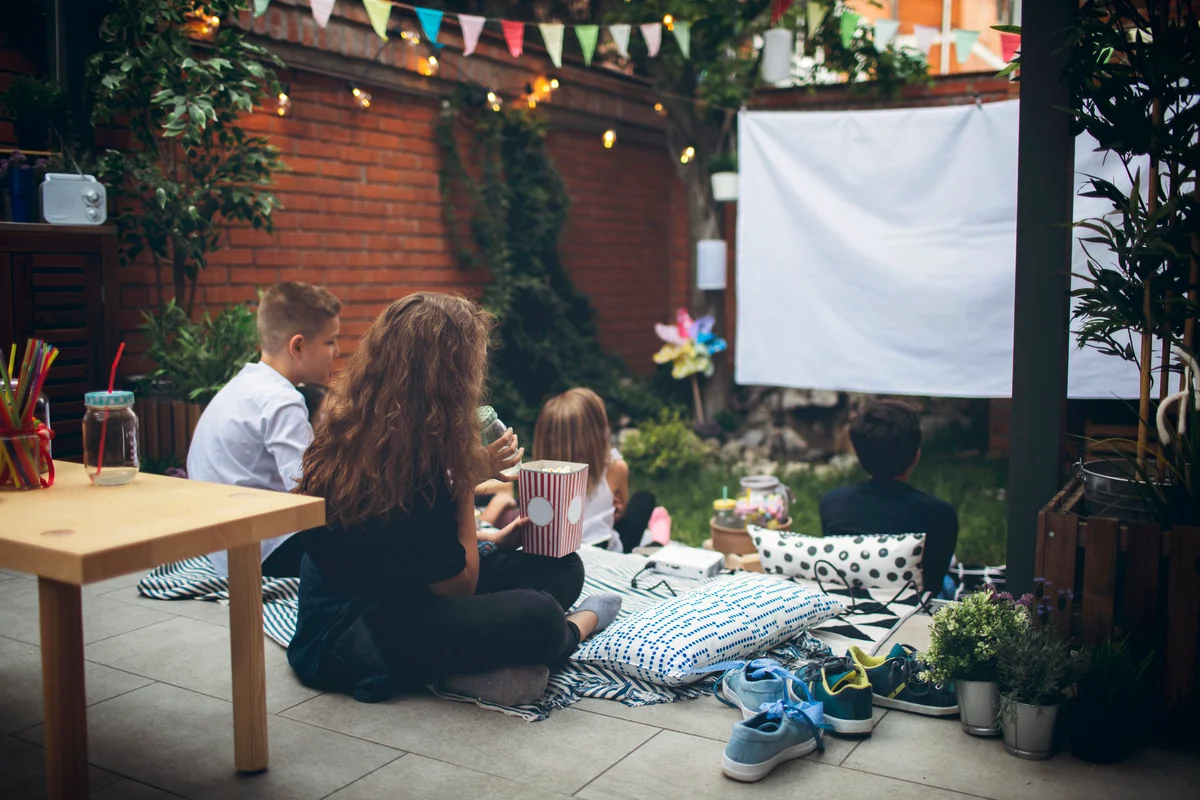 Movie Night In Backyard