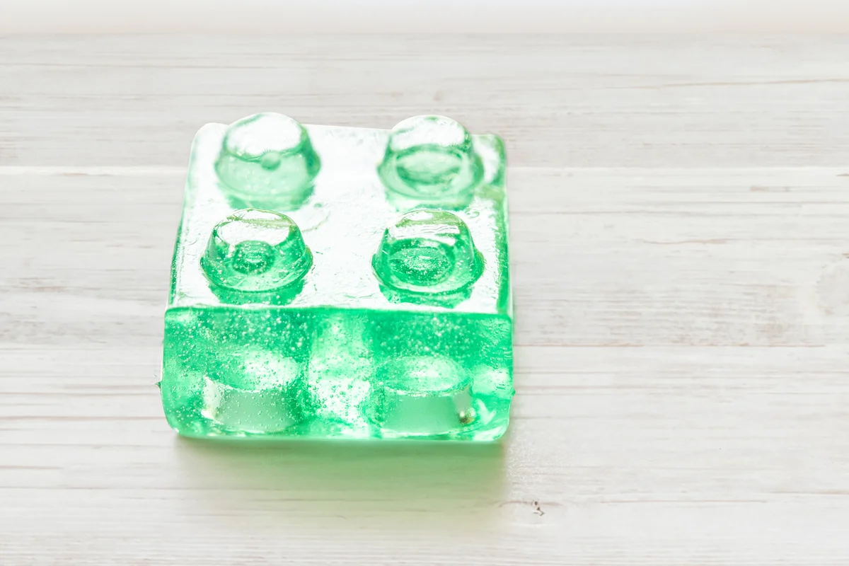 Electric Lemonade Jello Shot brick
