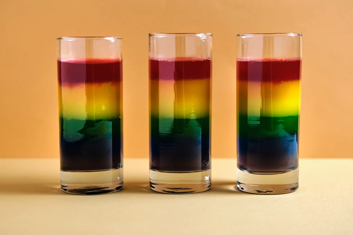 Rainbow Jello Shot