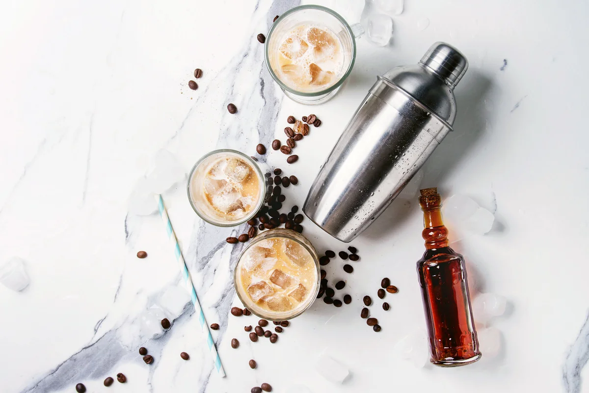 Iced coffee cocktail