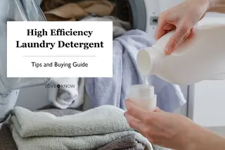 Woman pouring liquid laundry detergent into cap