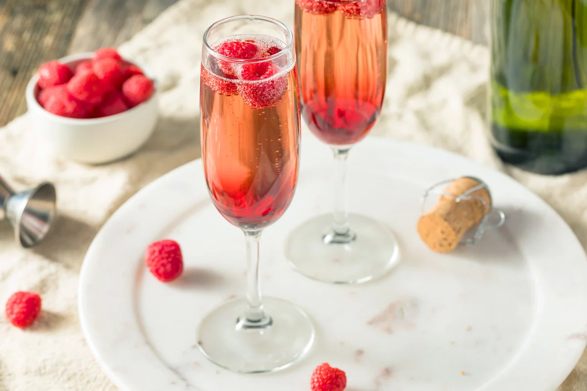 Refreshing Alcoholic Kir Imperial