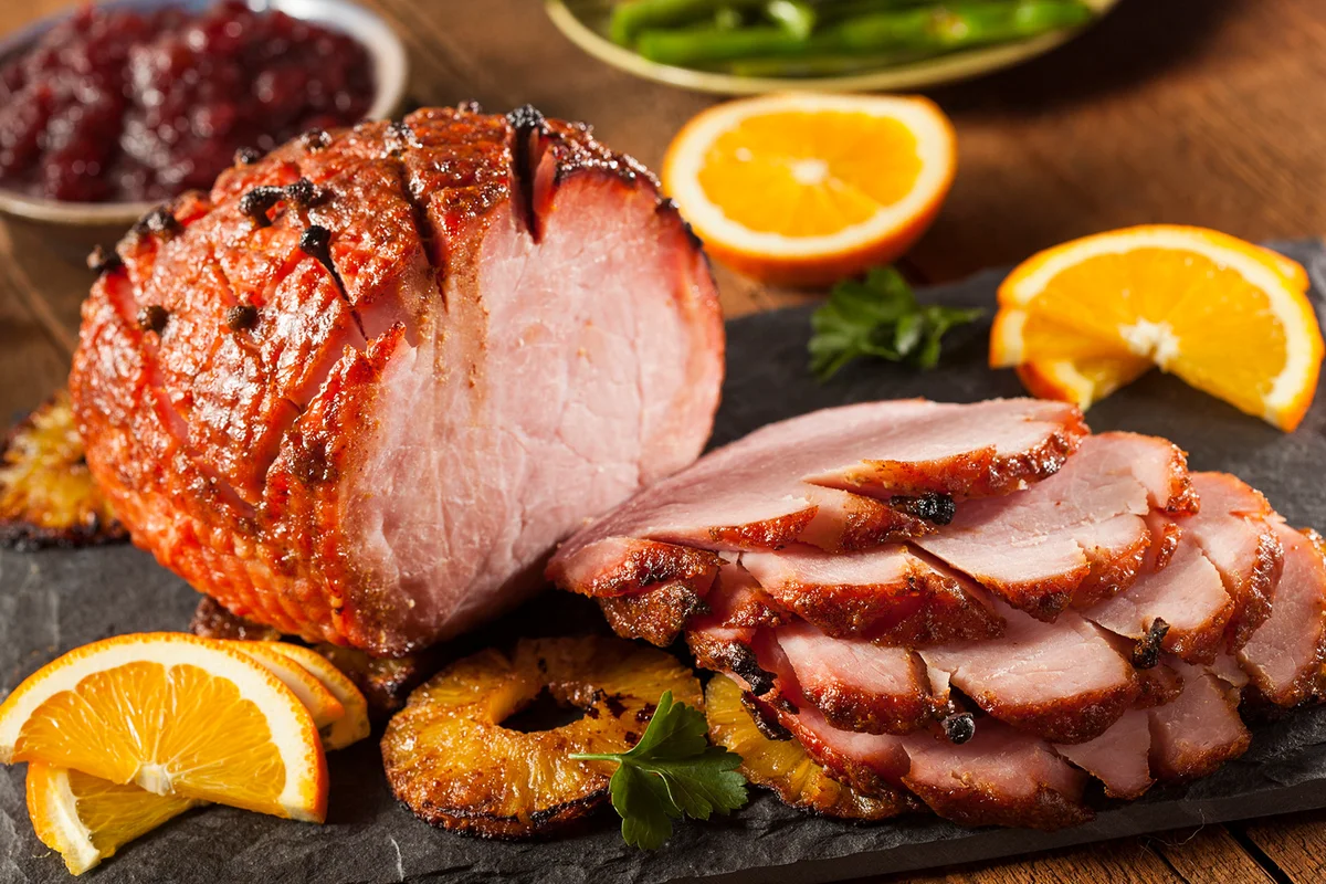 Traditional Sliced Honey Glazed Ham