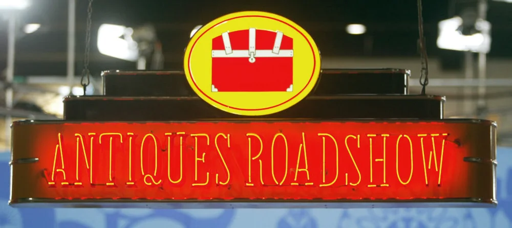 Antiques roadshow sign