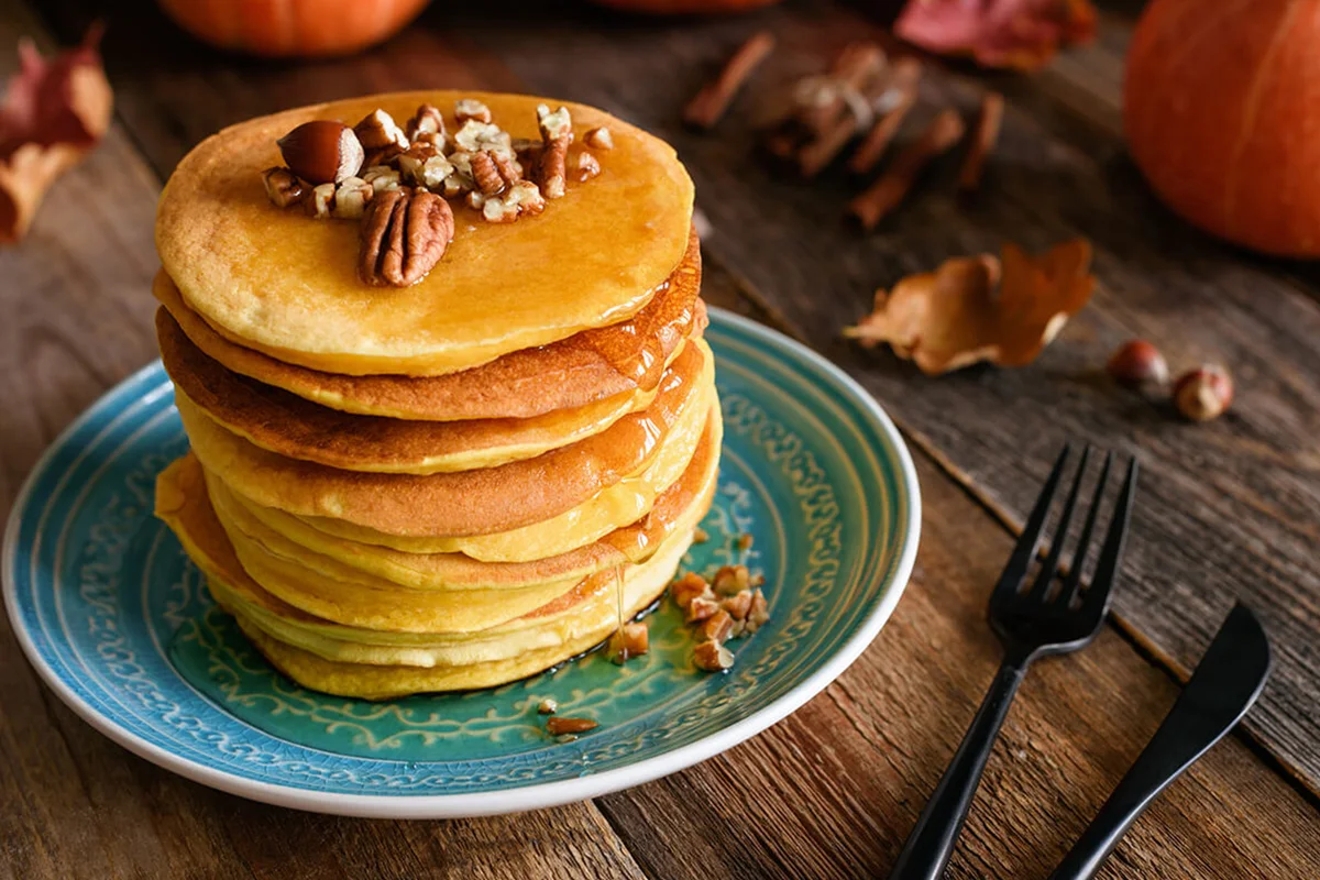 Pumpkin pancakes