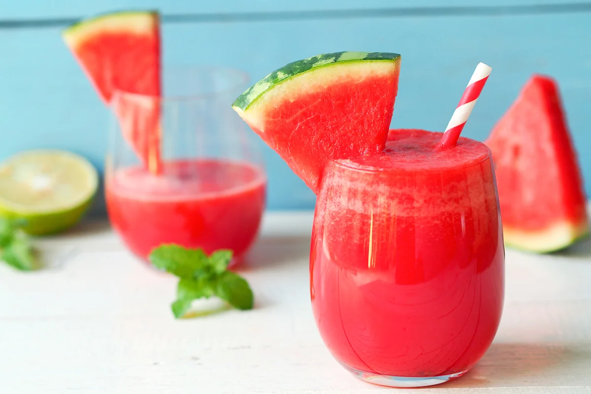 Frozen watermelon cocktail