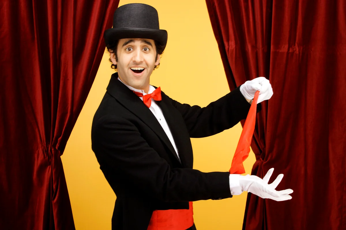 Magician performing magic trick