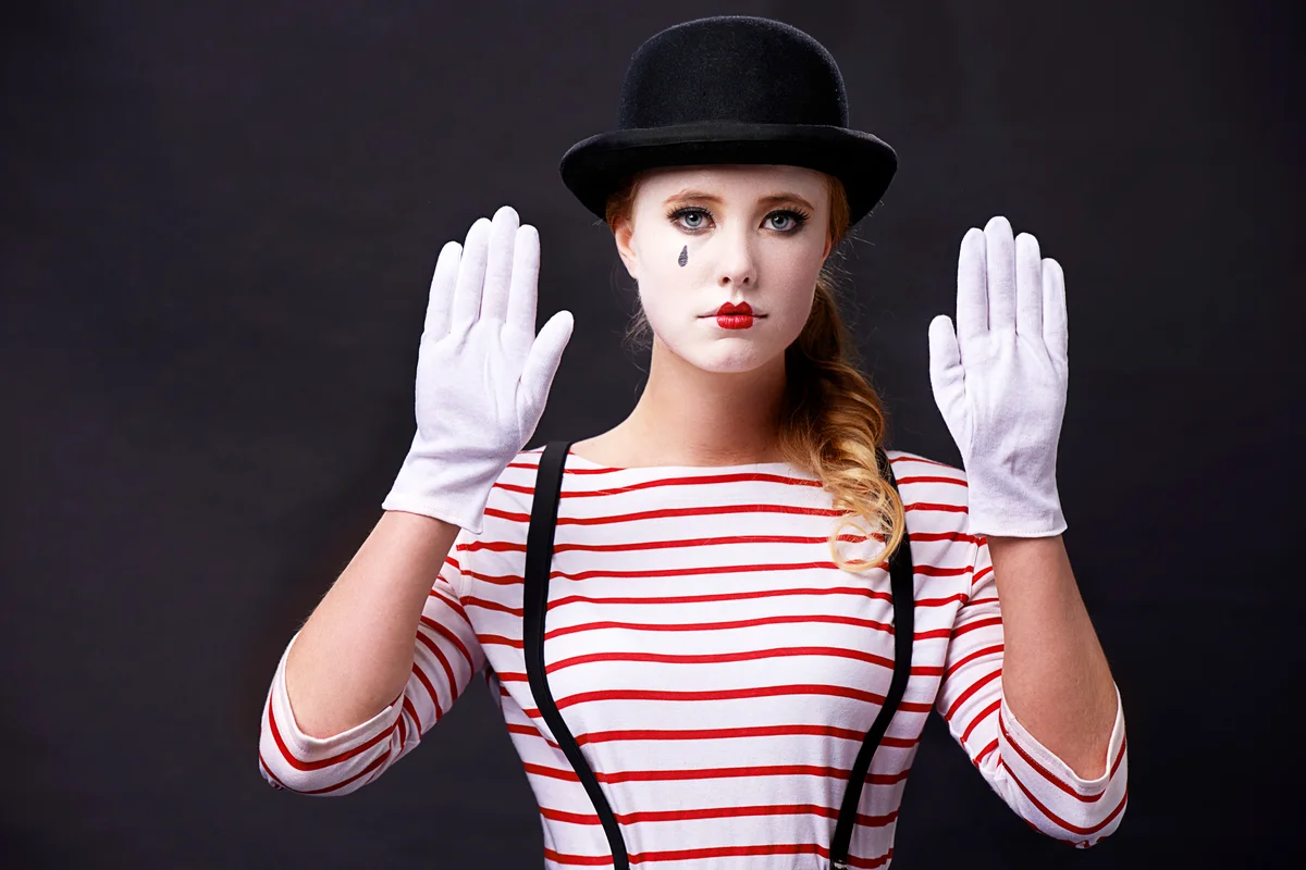 Female mime