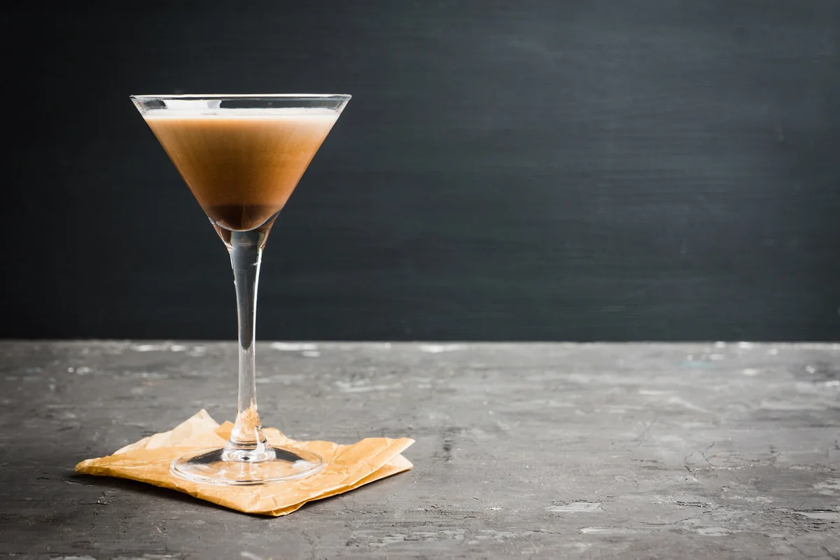 Chocolate martini with spices