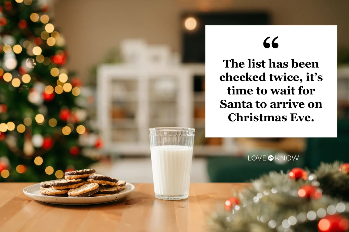 Milk and cookies for Santa Claus