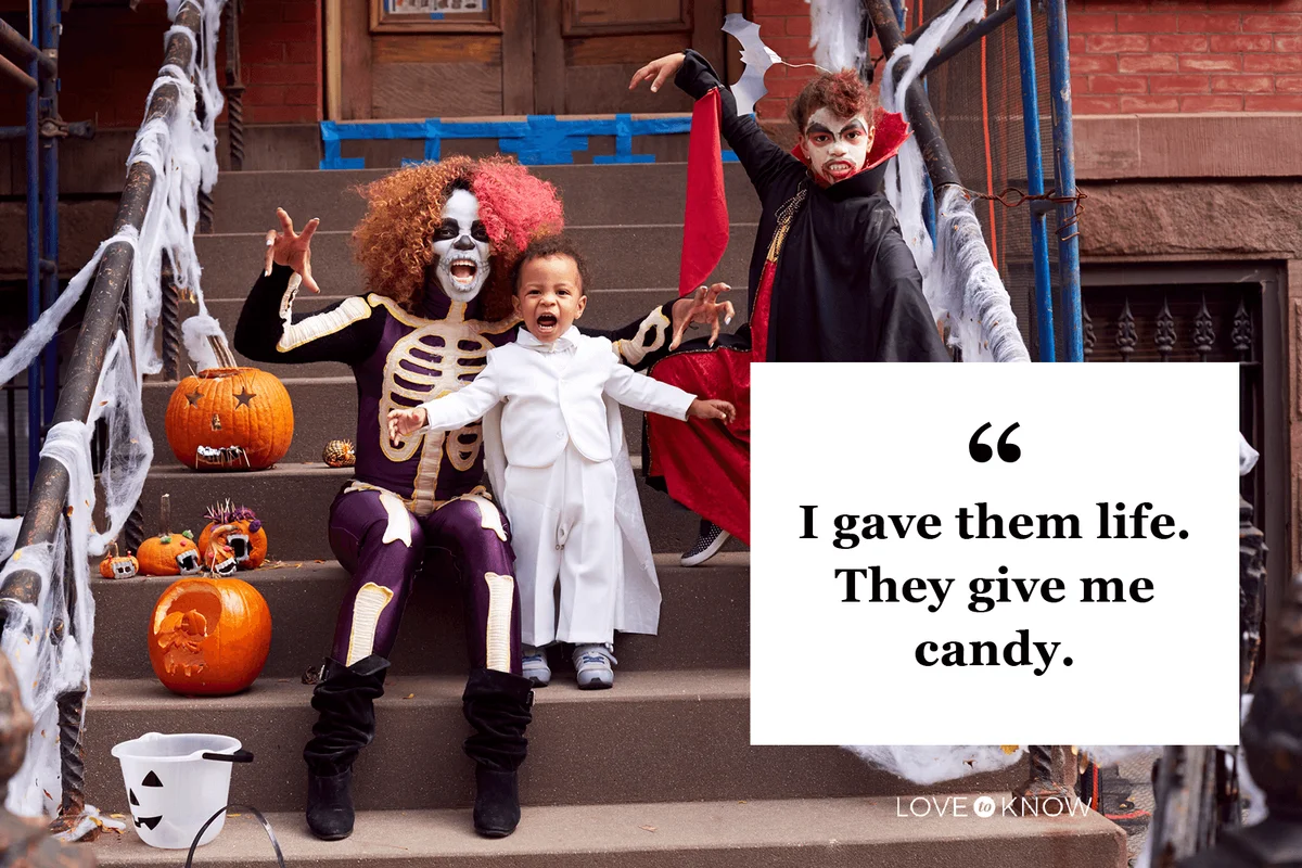 Cute Halloween Caption for Families and Kids