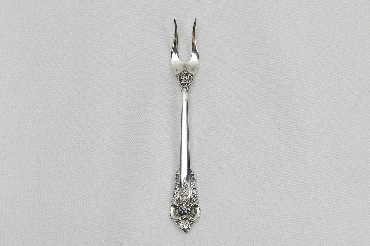Wallace Grande Baroque Sterling Pickle Olive Fork Highly Collectable American Sterling Silver