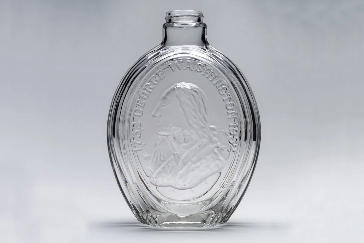 American. Vinegar Flask (George Washington), 1932.