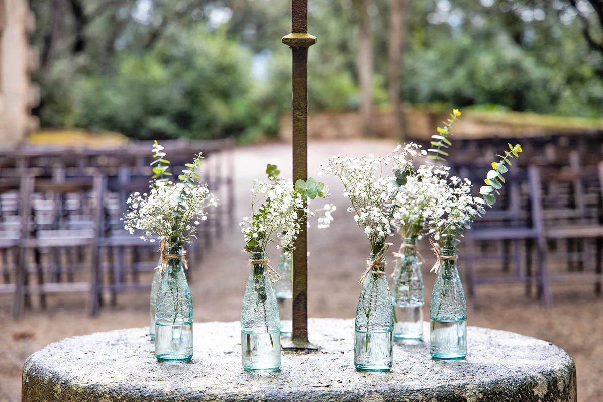 Antique Decorations Outside with flowers in a farmhouse