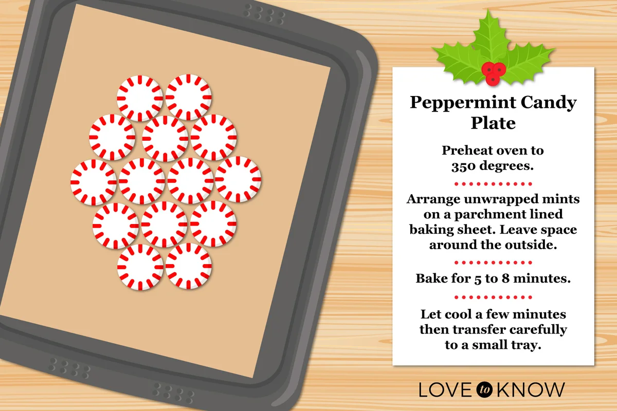 infographic recipe peppermint candy plate