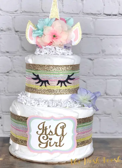 Unicorn Diaper Cake