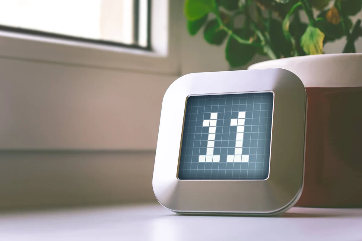 Number On Digital Display At Table
