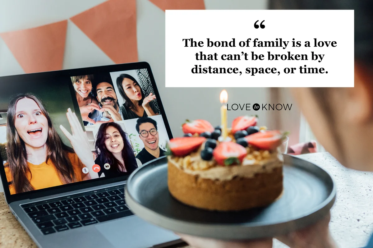 Young Woman Celebrating Birthday With Friends On A Video Call Using Laptop