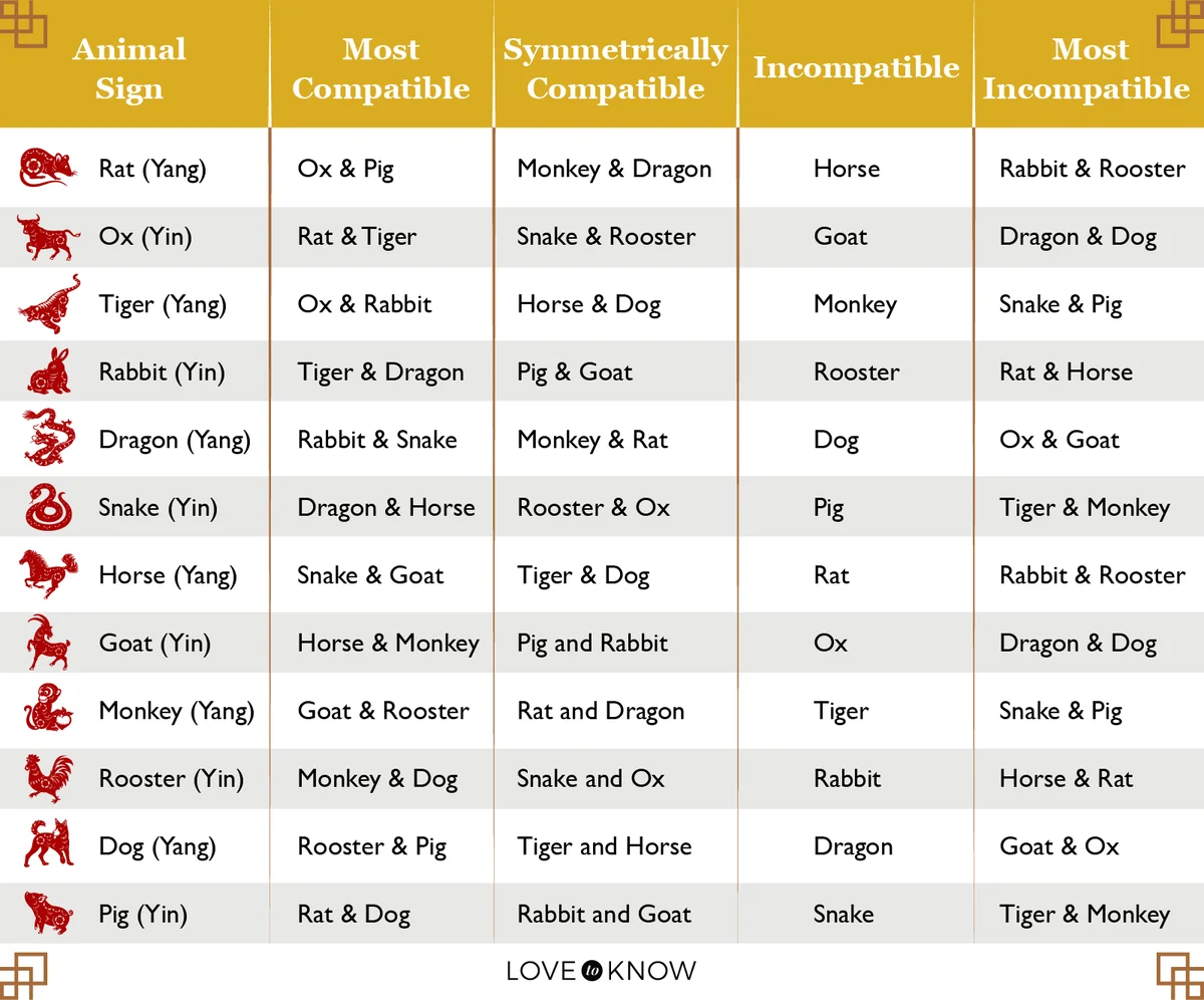 Chinese Astrology Sign Compatibility