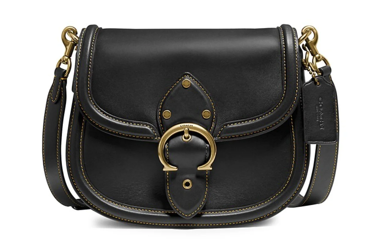 COACH, Beat Leather Saddle Bag