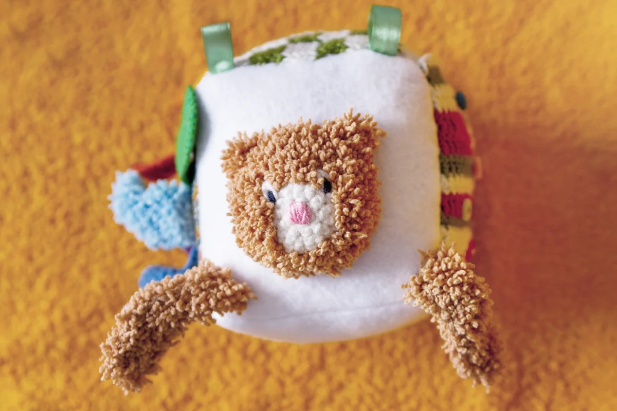 Colorful handmade block toy for babies