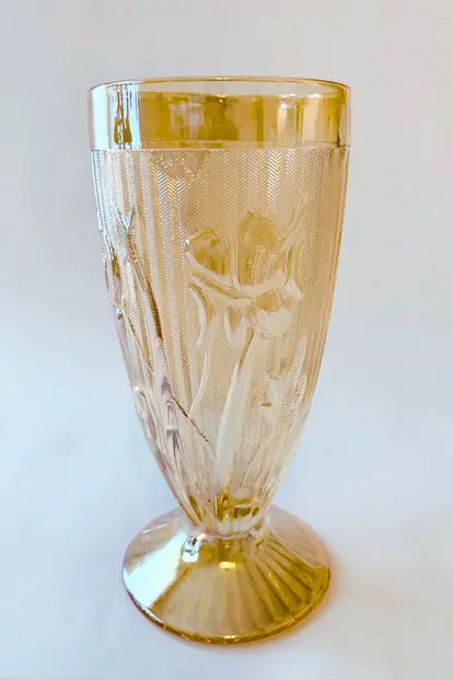 Jeanette Iris and Herringbone Carnival Glass