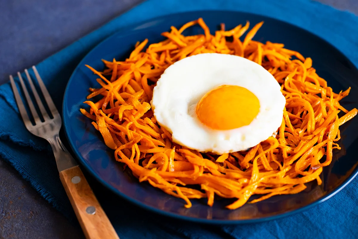 Sweet Potato Hash With Egg