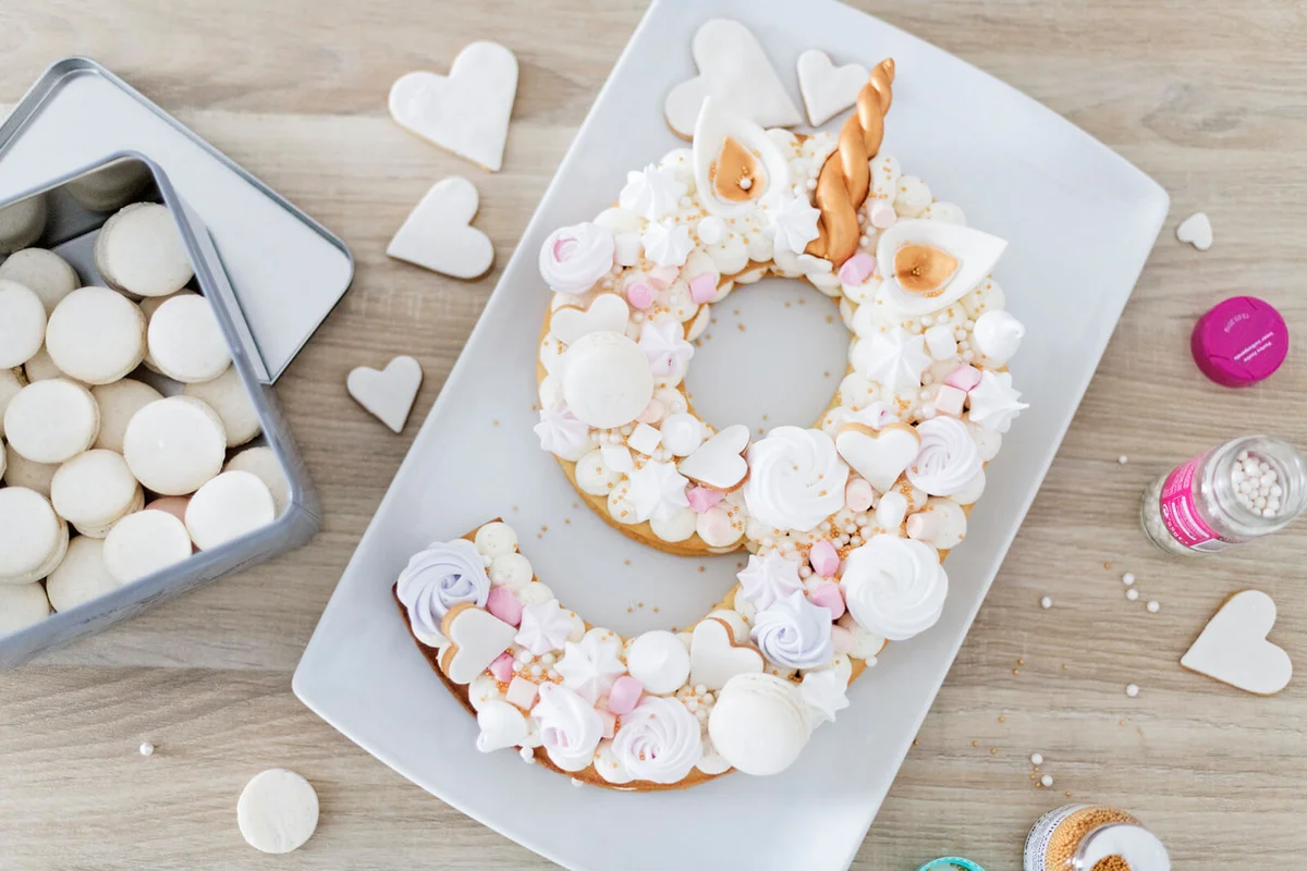 Unicorn Cookie Birthday Cake