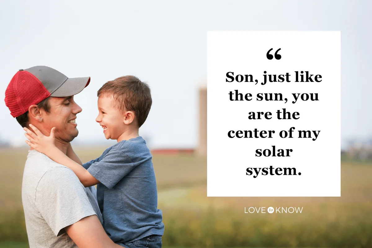Father and son on their family farm