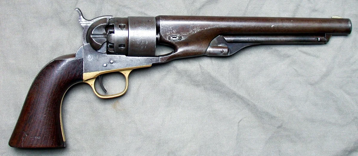 Colt Army Mod 1860, 8 Inch barrel, cal .44, shipped Aug. 20, 1863 to U.S. Government, Governor's Island, NY