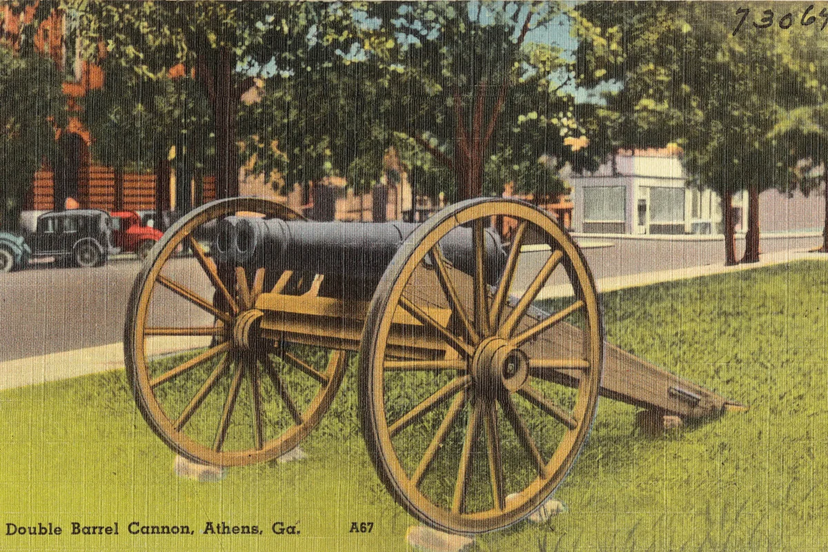 Double barrel cannon, Athens, Ga.
