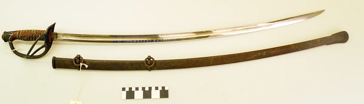 Model 1860 light cavalry saber and scabbard