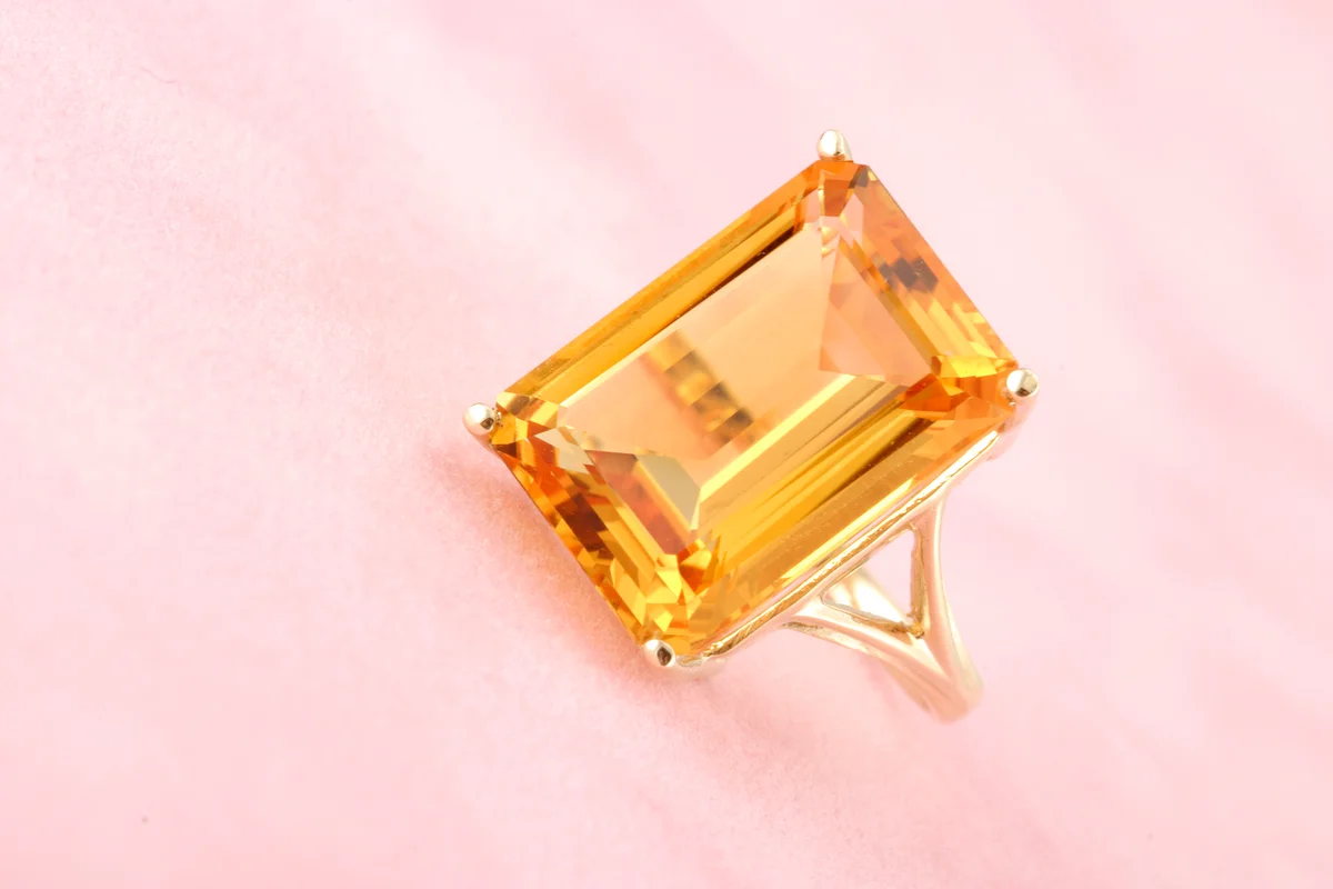 Citrine Gold Ring