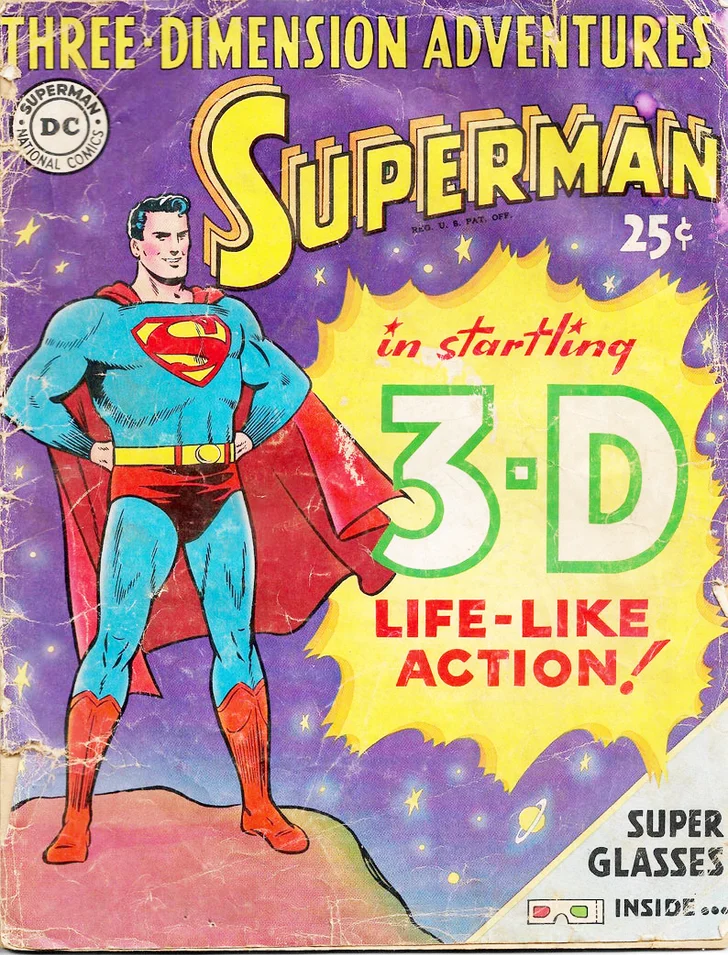 Superman comic 3D