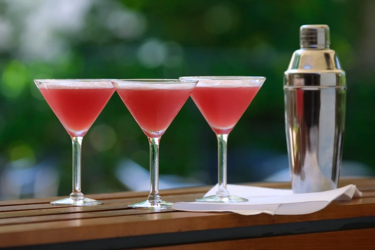 pink theme drink party cosmo cocktail
