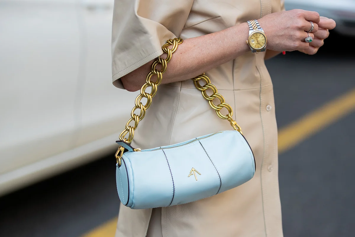 Manu Atelier blue bag
