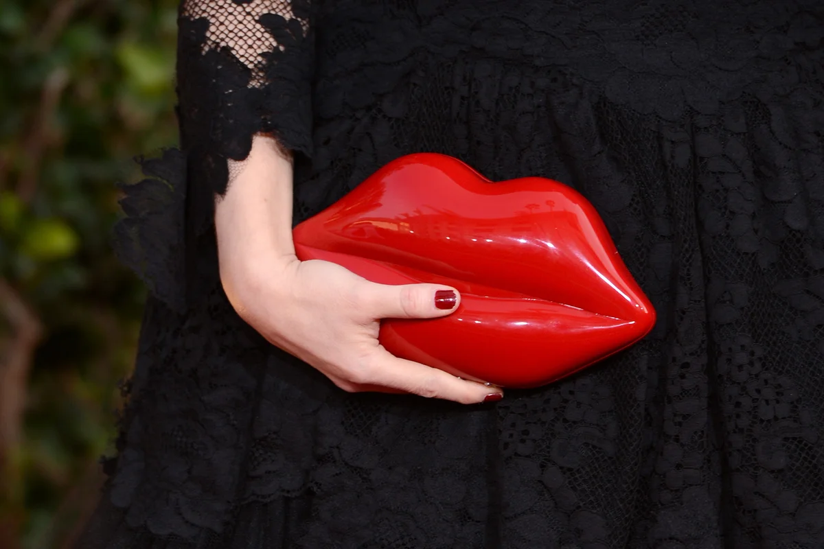 Lulu Guinness' lip bag - Getty Editorial Use