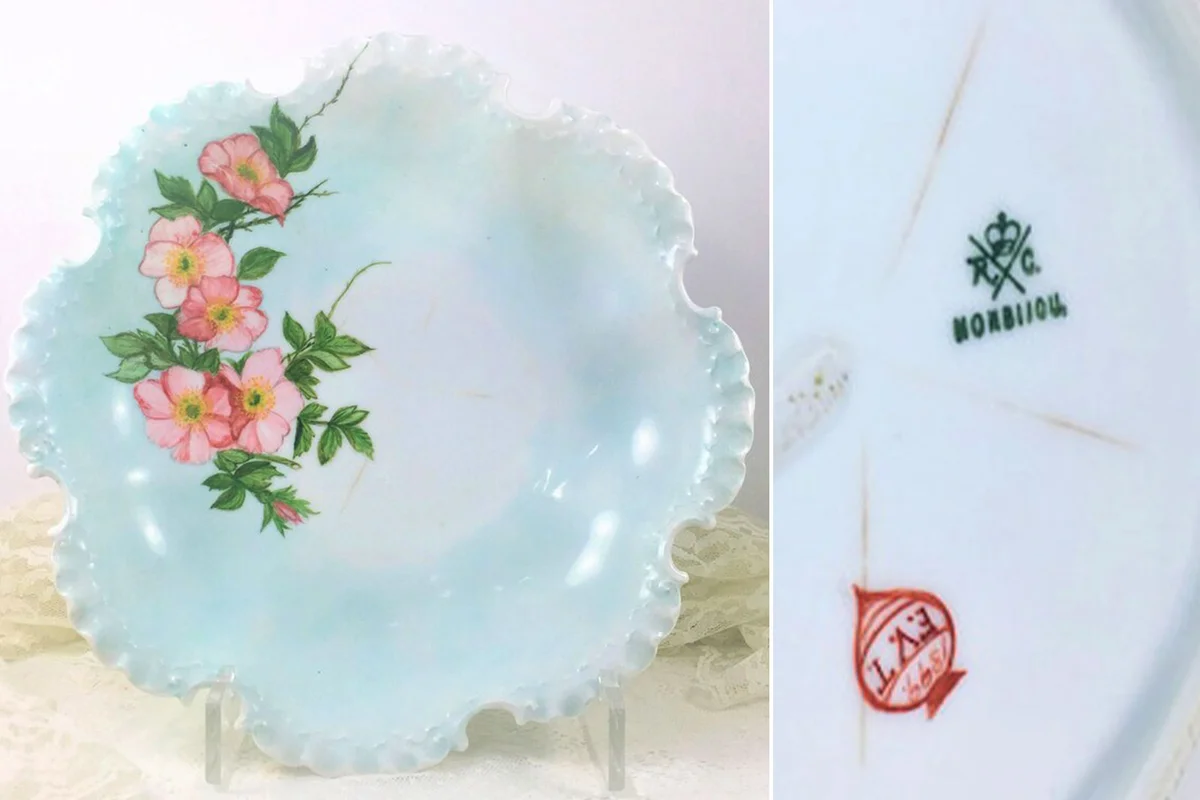 antique porcelain bowl rosenthal monbijou bavaria with makers mark