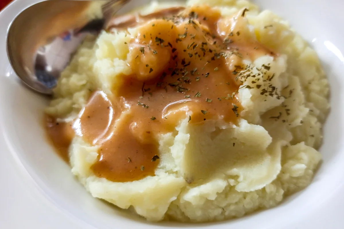 Mashed Potatoes with gravy